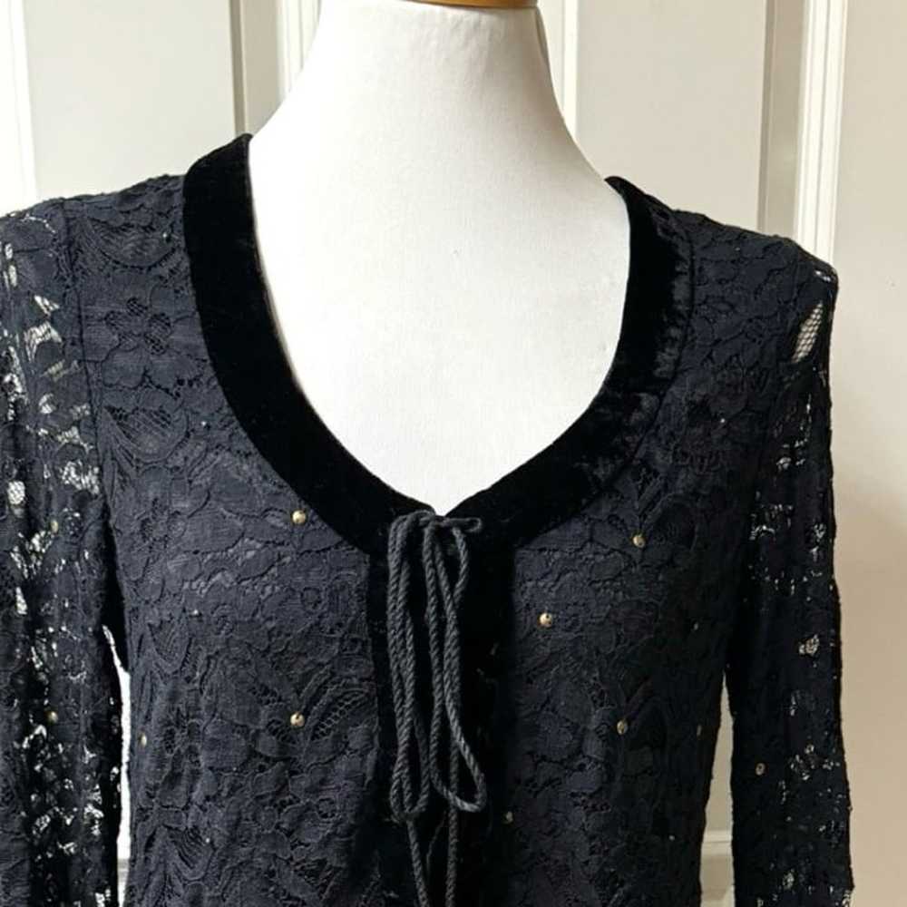 Ralph Lauren Lace Velvet Studded Dress Tunic - image 3