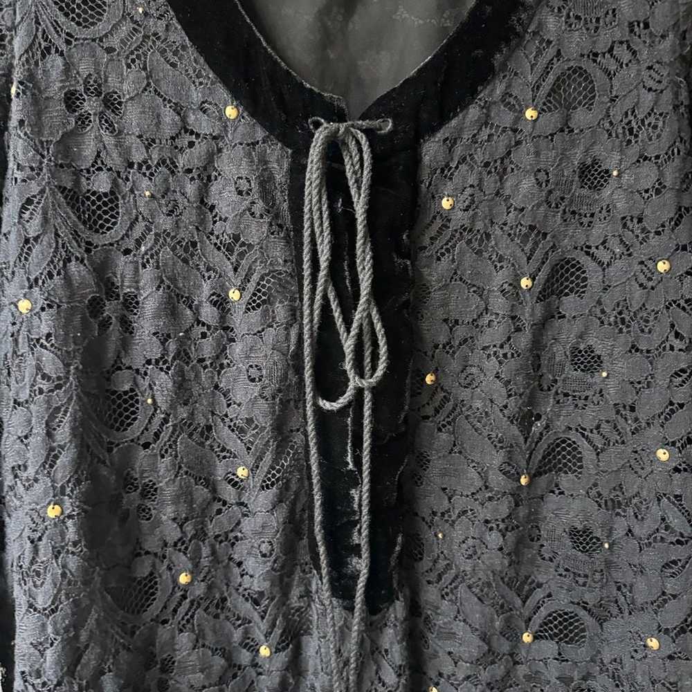 Ralph Lauren Lace Velvet Studded Dress Tunic - image 5