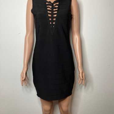 Bebe bandage black mini dress - image 1