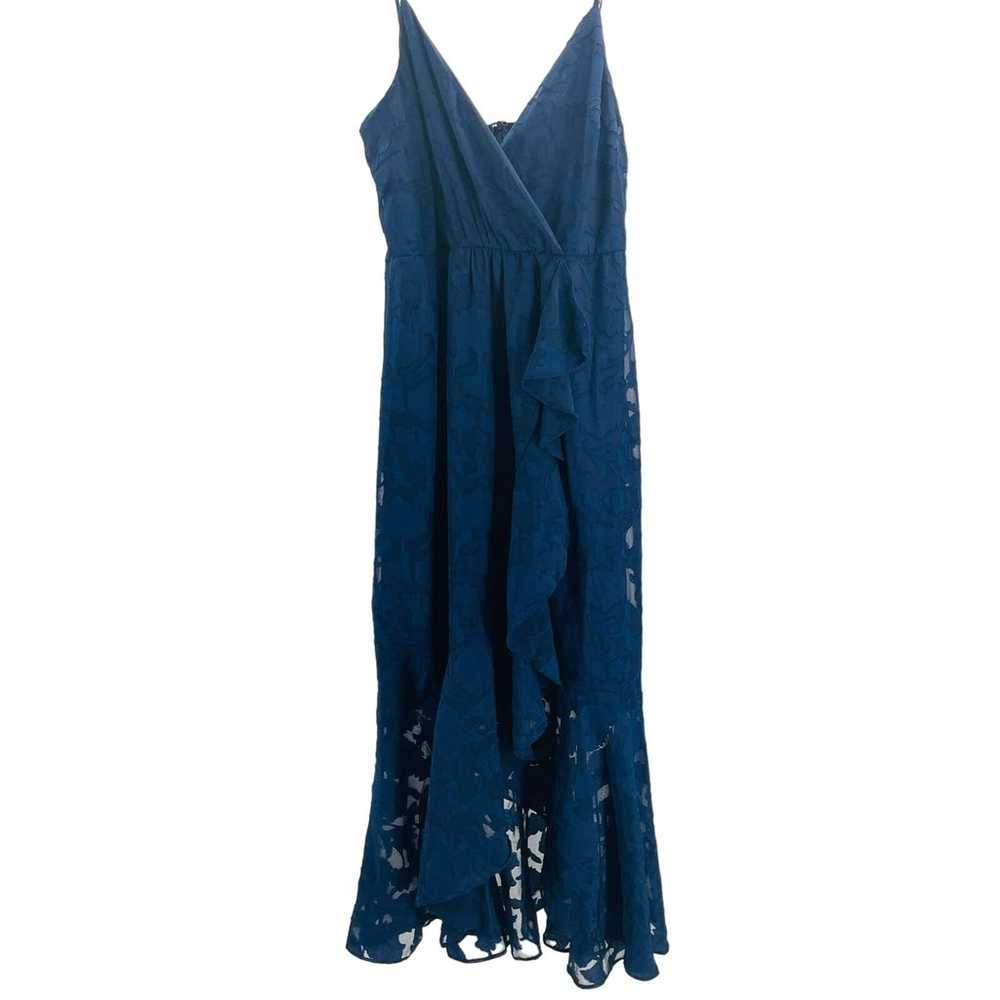 LULU'S SZ L Near Your Heart Navy Blue Burnout Flo… - image 3