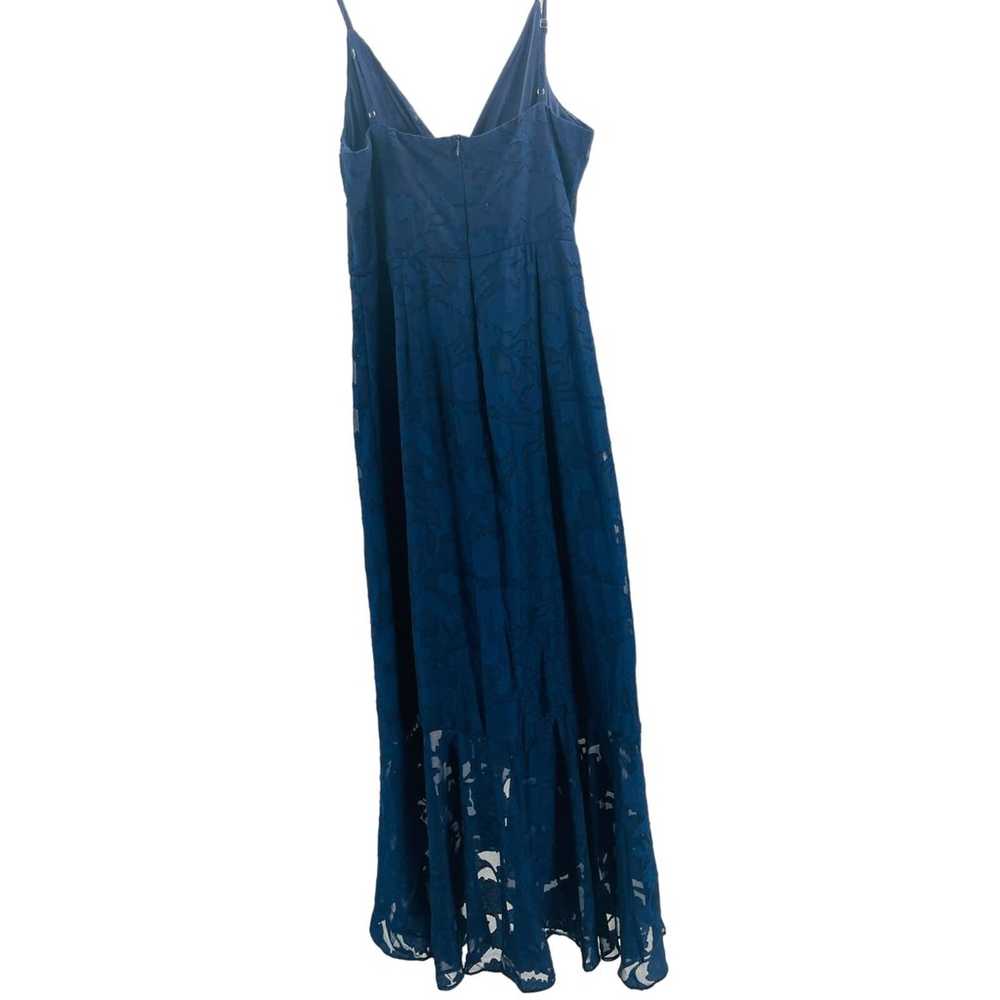 LULU'S SZ L Near Your Heart Navy Blue Burnout Flo… - image 4