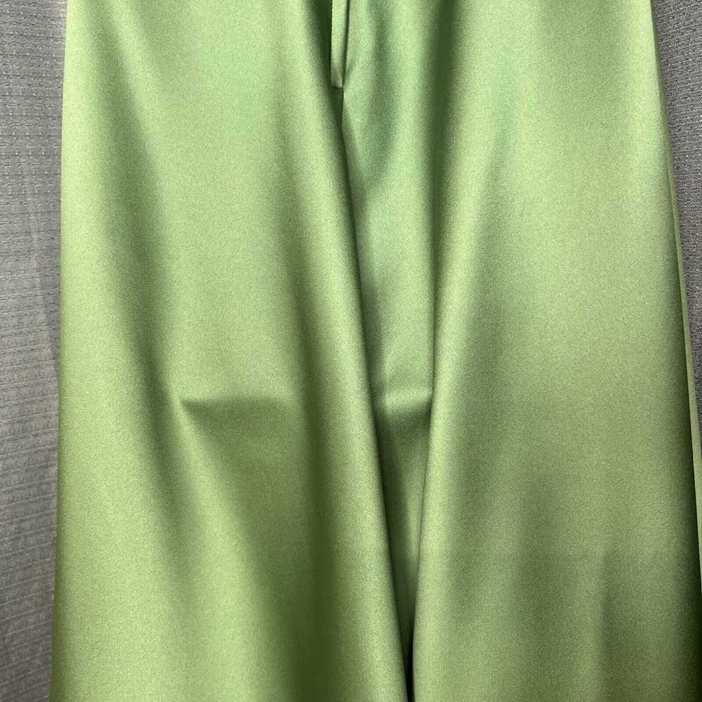 Alfred Angelo Strapless Dress Green & Pink  size … - image 10