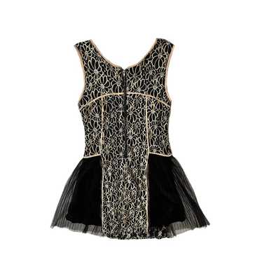 A'reve Black Embroidered Lace Dress