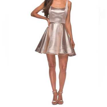 Other LA FEMME Metallic Fit & Flare Homecoming Coc