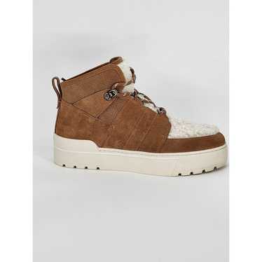 J Slides J/Slides High-Top Faux Shearling & Suede 