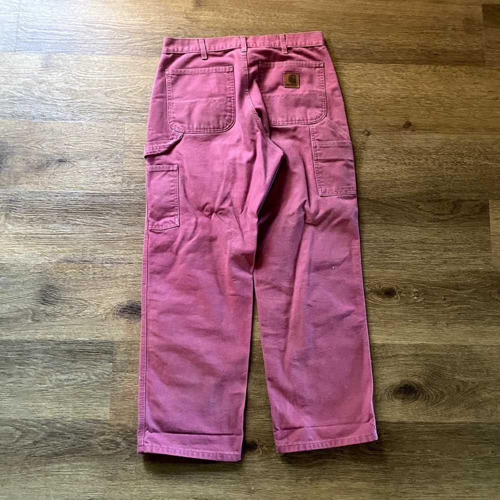 Carhartt Pink Dyed Carhartt Canvas Carpenter Pant… - image 5