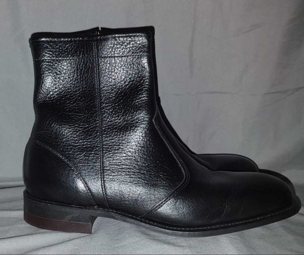 Vintage Goodyear Black Leather Ankle High Side Zi… - image 2