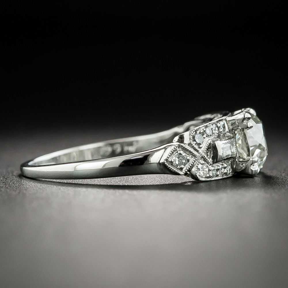 Art Deco 1.03 Carat Diamond Engagement Ring - GIA… - image 2