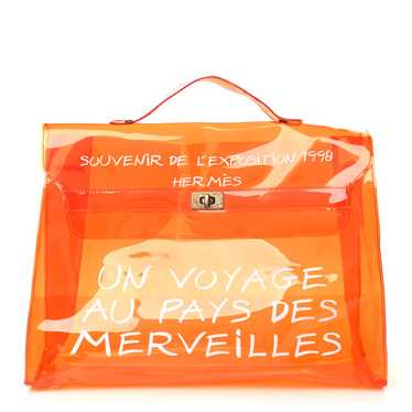 HERMES Vinyl Souvenir De L'Exposition Kelly Orange - image 1