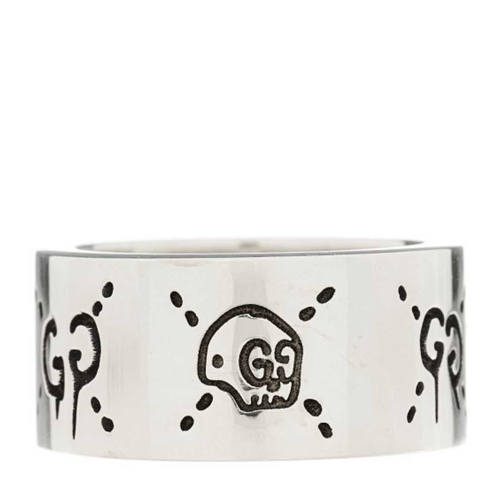 GUCCI Sterling Silver GucciGhost Hamlet Skull Rin… - image 1