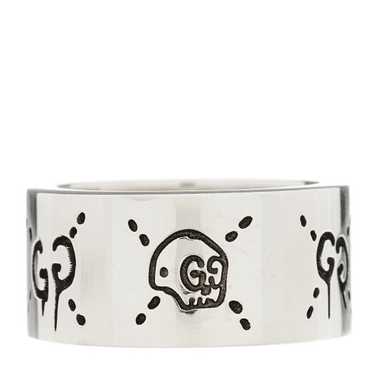 GUCCI Sterling Silver GucciGhost Hamlet Skull Rin… - image 1