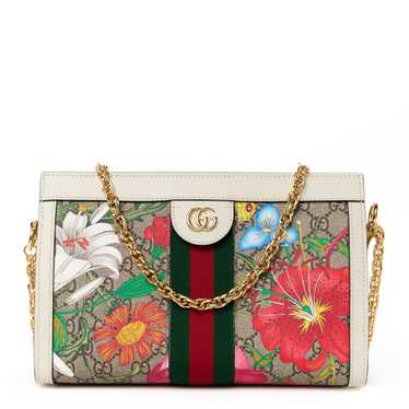 GUCCI GG Supreme Monogram Flora Web Small Ophidia 