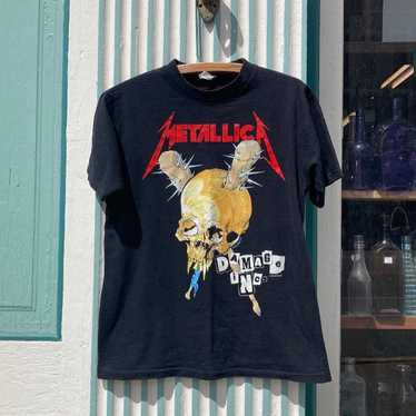 トップス Vintage 1989 LLICA / DAMAGE INC Vintage 1989 Metallica Damage Inc Tour T-Shirt – Mills