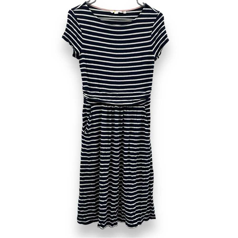 Boden Boden Amelie Jersey Navy Blue & White Strip… - image 2