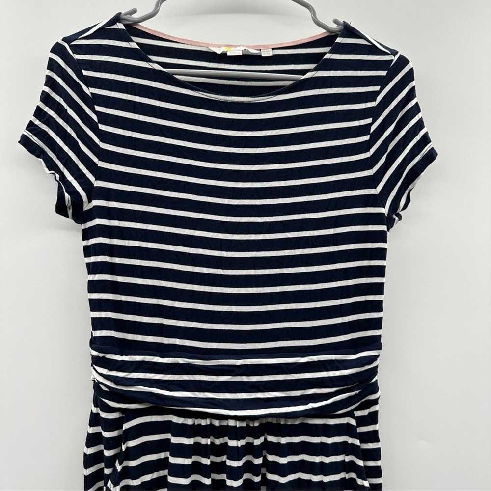 Boden Boden Amelie Jersey Navy Blue & White Strip… - image 3