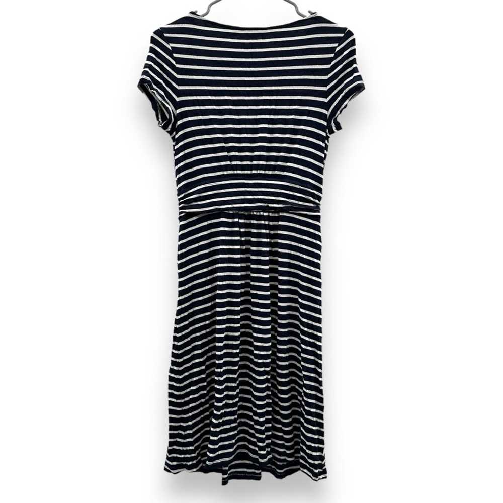 Boden Boden Amelie Jersey Navy Blue & White Strip… - image 5