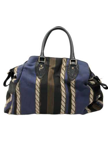 FENDI/Hand Bag/Stripe/NVY/