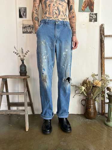 1990s Thrashed Paint Stained Carhartt Jeans (32/32