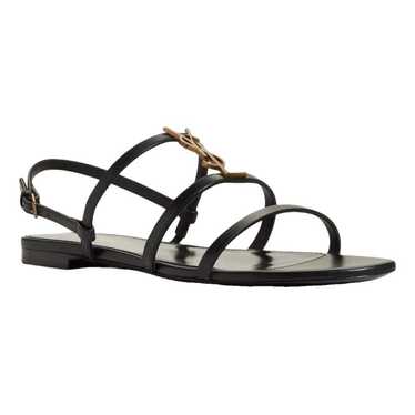 Saint Laurent Cassandra leather sandal