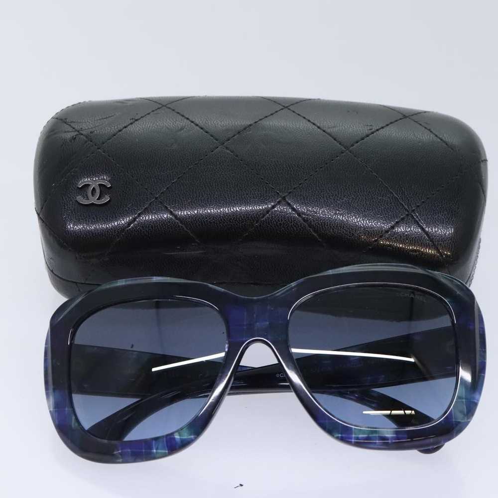 Chanel CHANEL Sunglasses plastic Navy Blue CC Aut… - image 12