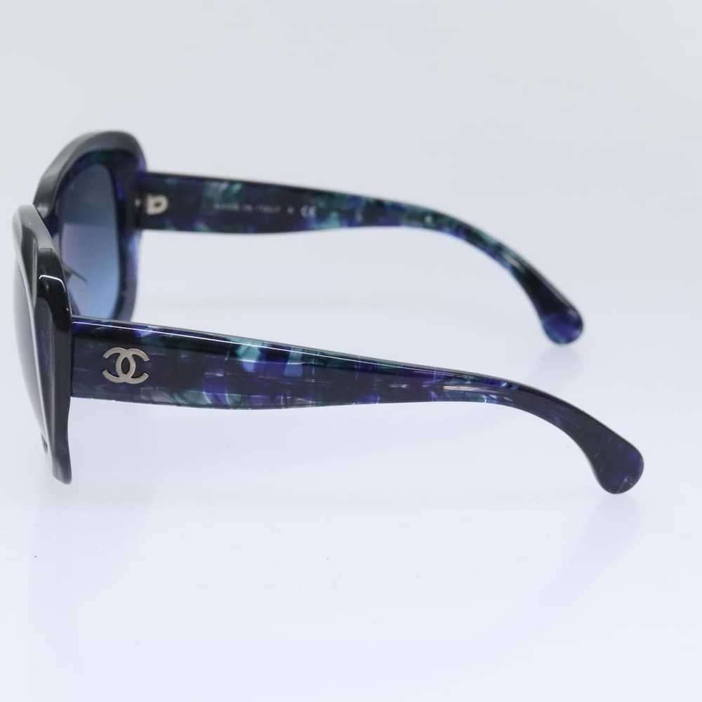 Chanel CHANEL Sunglasses plastic Navy Blue CC Aut… - image 3