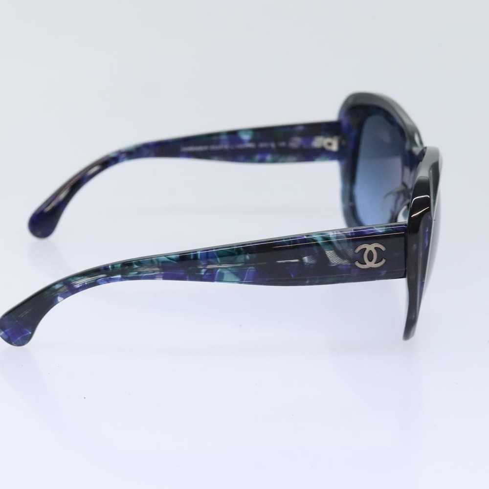 Chanel CHANEL Sunglasses plastic Navy Blue CC Aut… - image 4