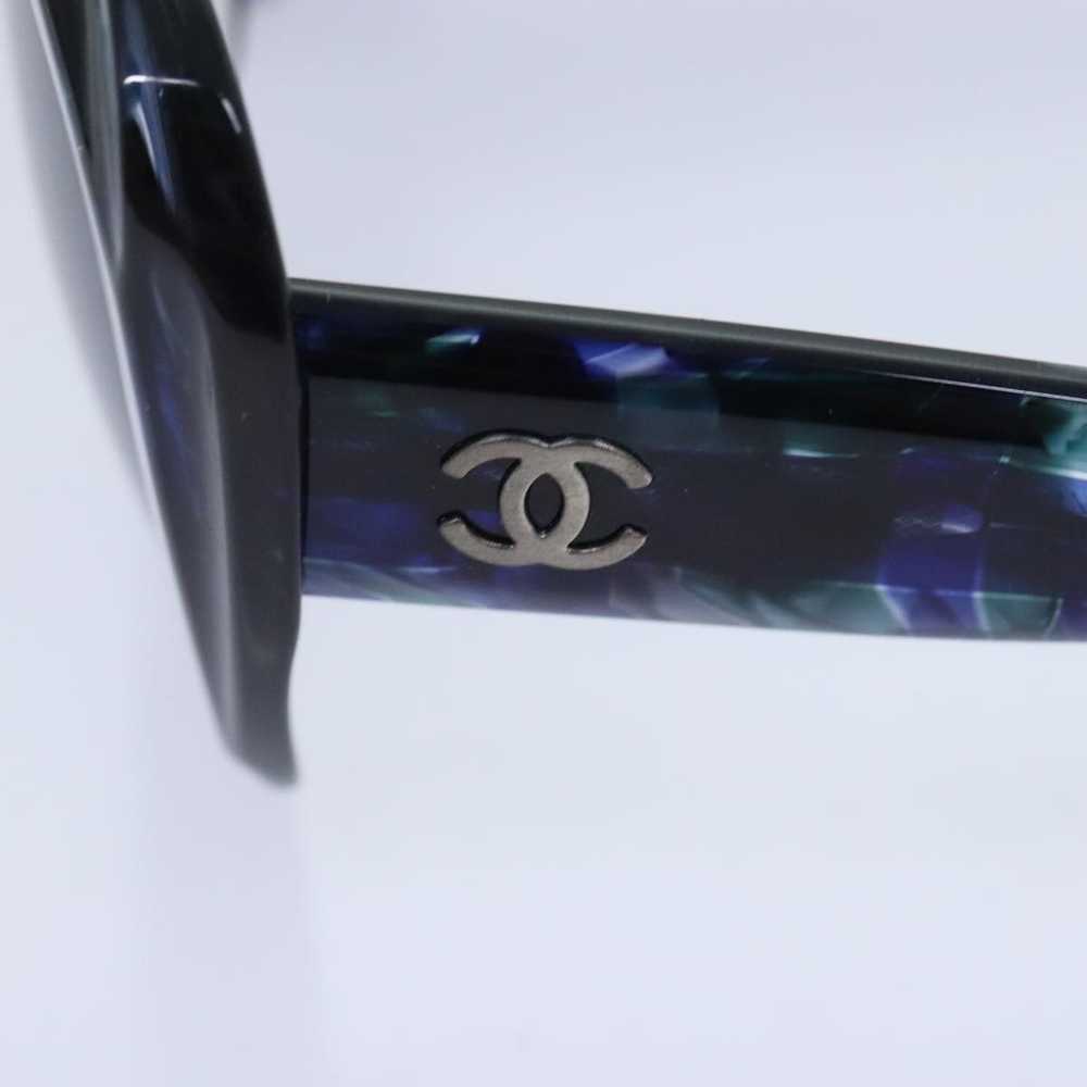 Chanel CHANEL Sunglasses plastic Navy Blue CC Aut… - image 9