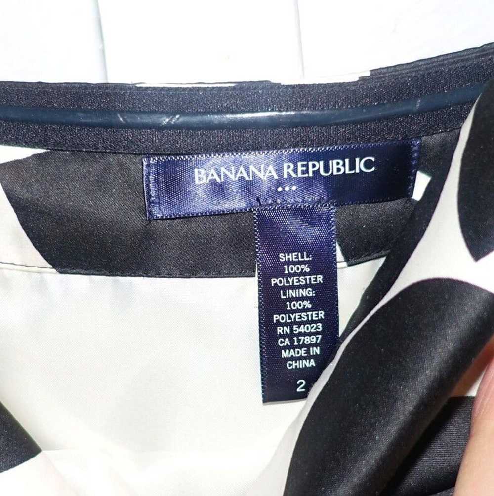 Banana Republic Banana Republic Black White Strap… - image 8