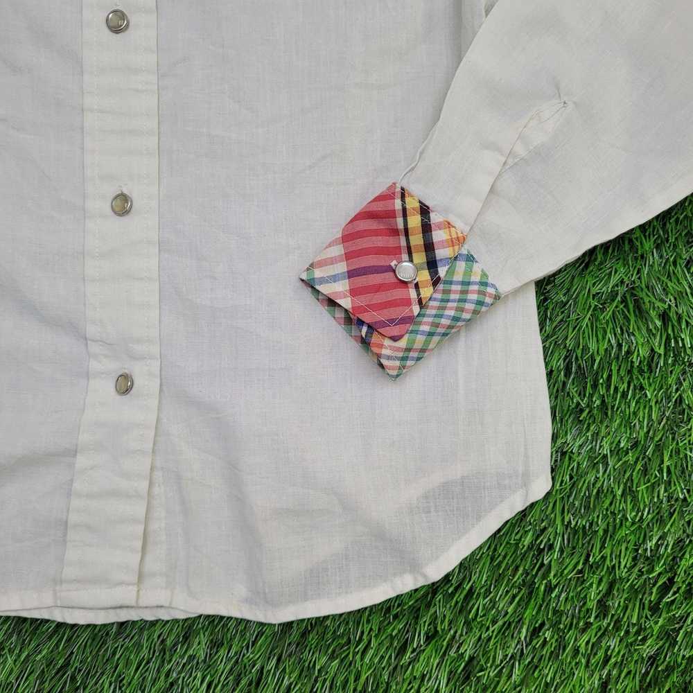 Levi's Vintage 80s LEVIS Western Pearl-Snap Shirt… - image 12