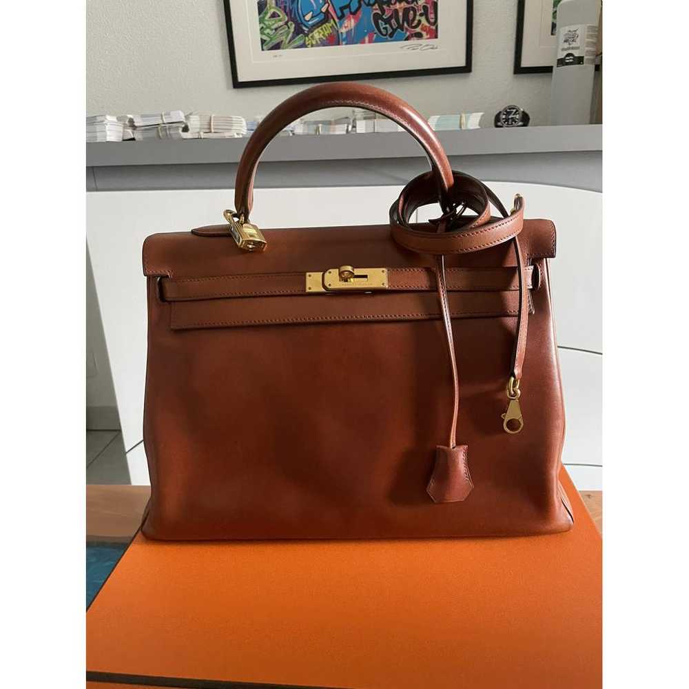 Hermès Kelly 35 leather handbag - image 10