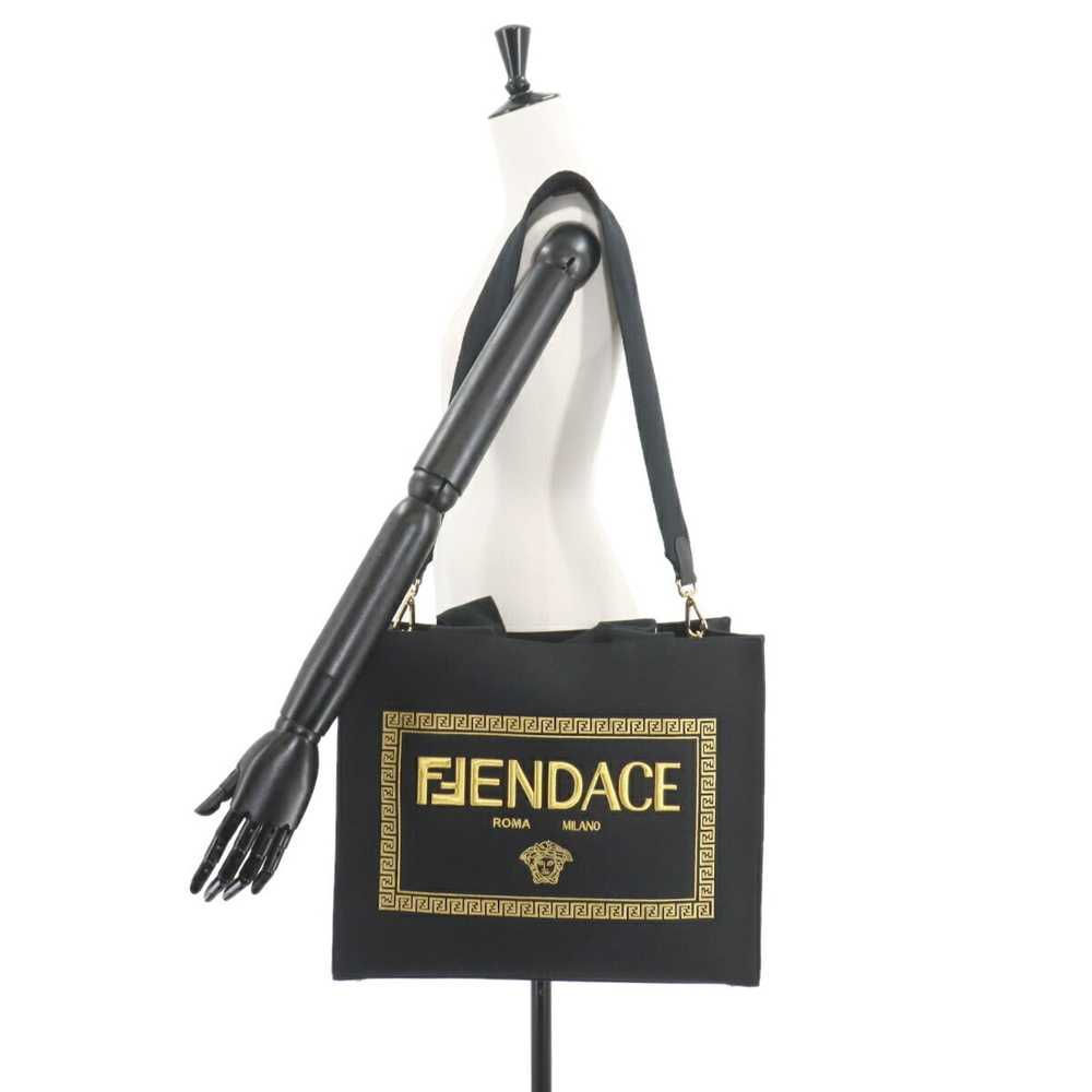 Fendi FENDI Fendace 2way Tote Shoulder Bag Canvas… - image 10