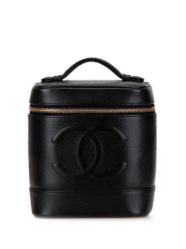 CHANEL Pre-Owned 2005-2006 CC Caviar vanity bag - 