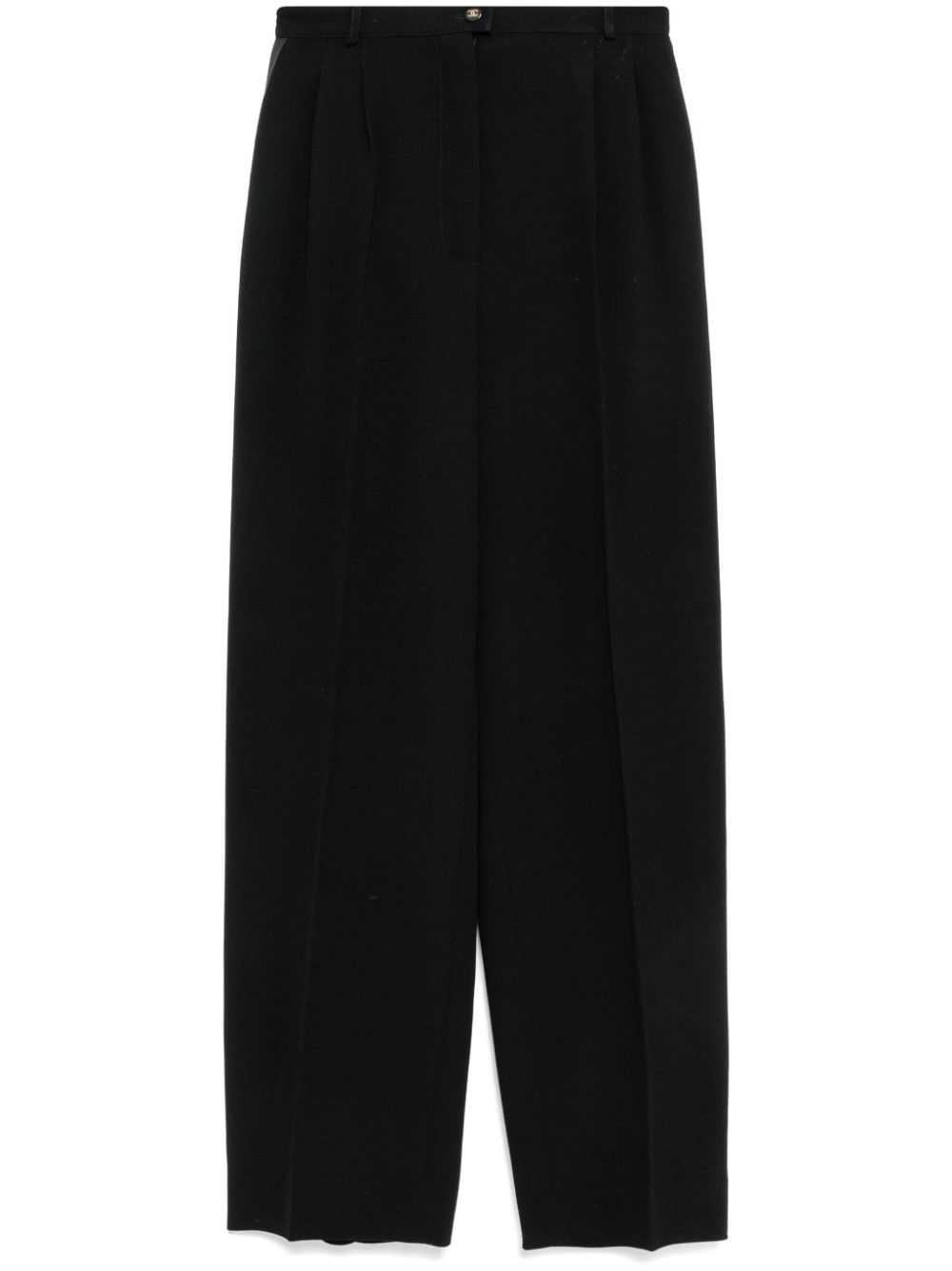 CHANEL Pre-Owned 1990-2000s Long Pants - Black - image 1