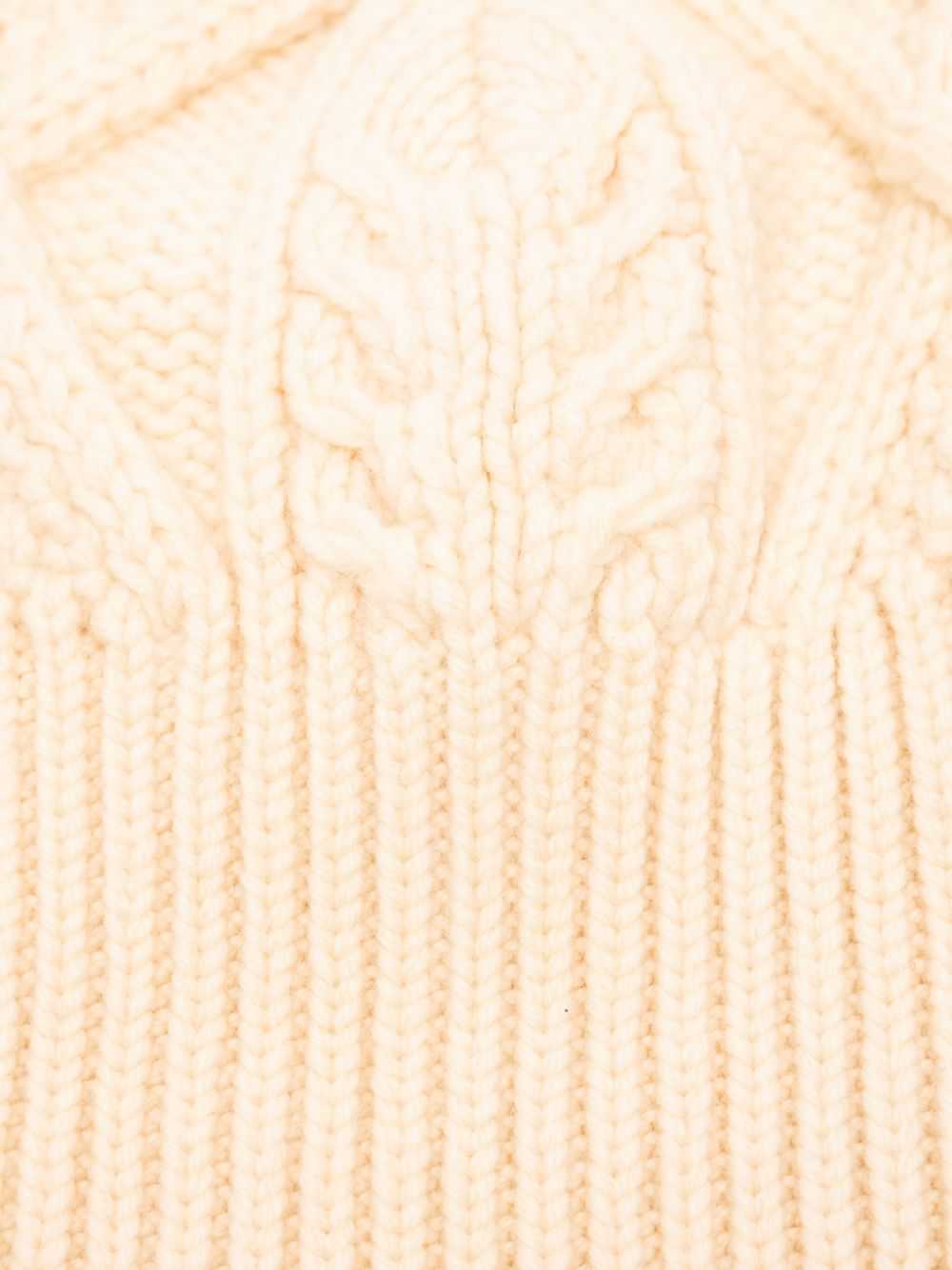 CHANEL Pre-Owned 1996 cable-knit beanie - Neutrals - image 2