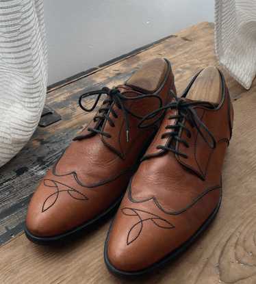 Fendi Fendi Leather Oxford Dress Shoes - image 1