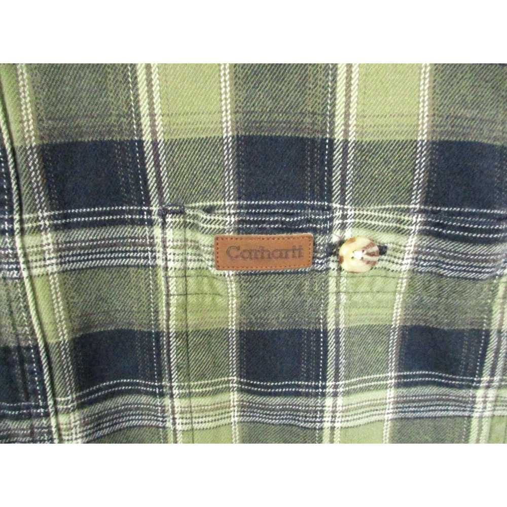 Carhartt Carhartt Flannel Shirt Medium Mens Olive… - image 2