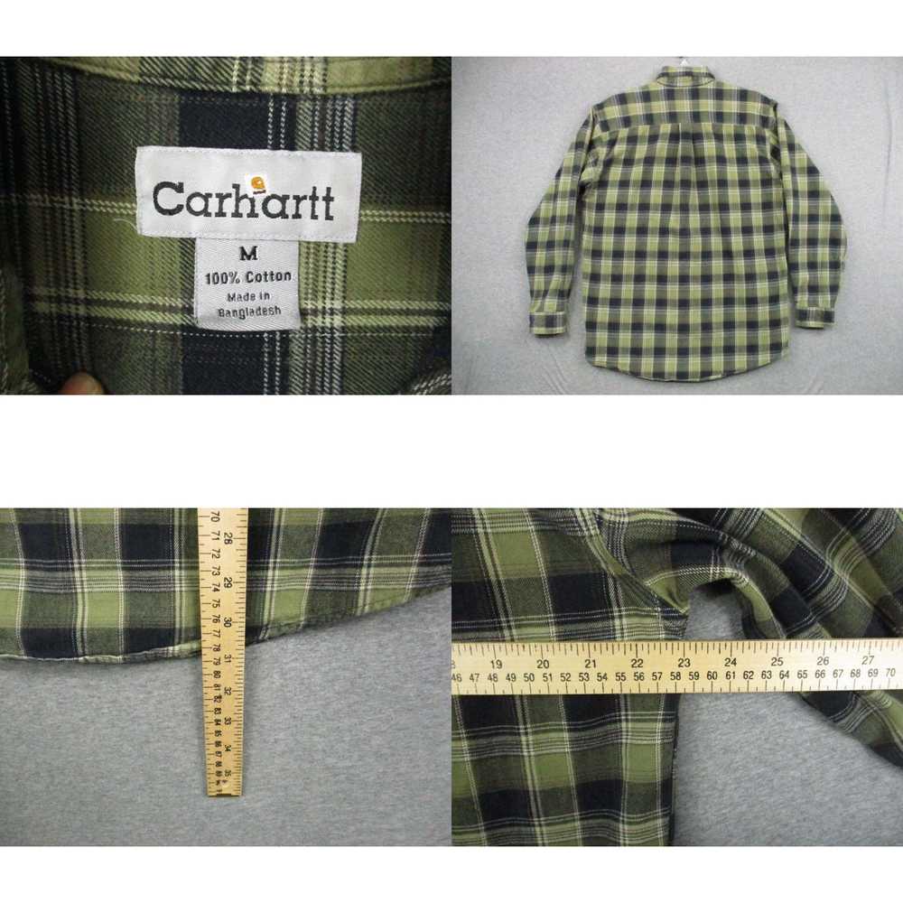 Carhartt Carhartt Flannel Shirt Medium Mens Olive… - image 4