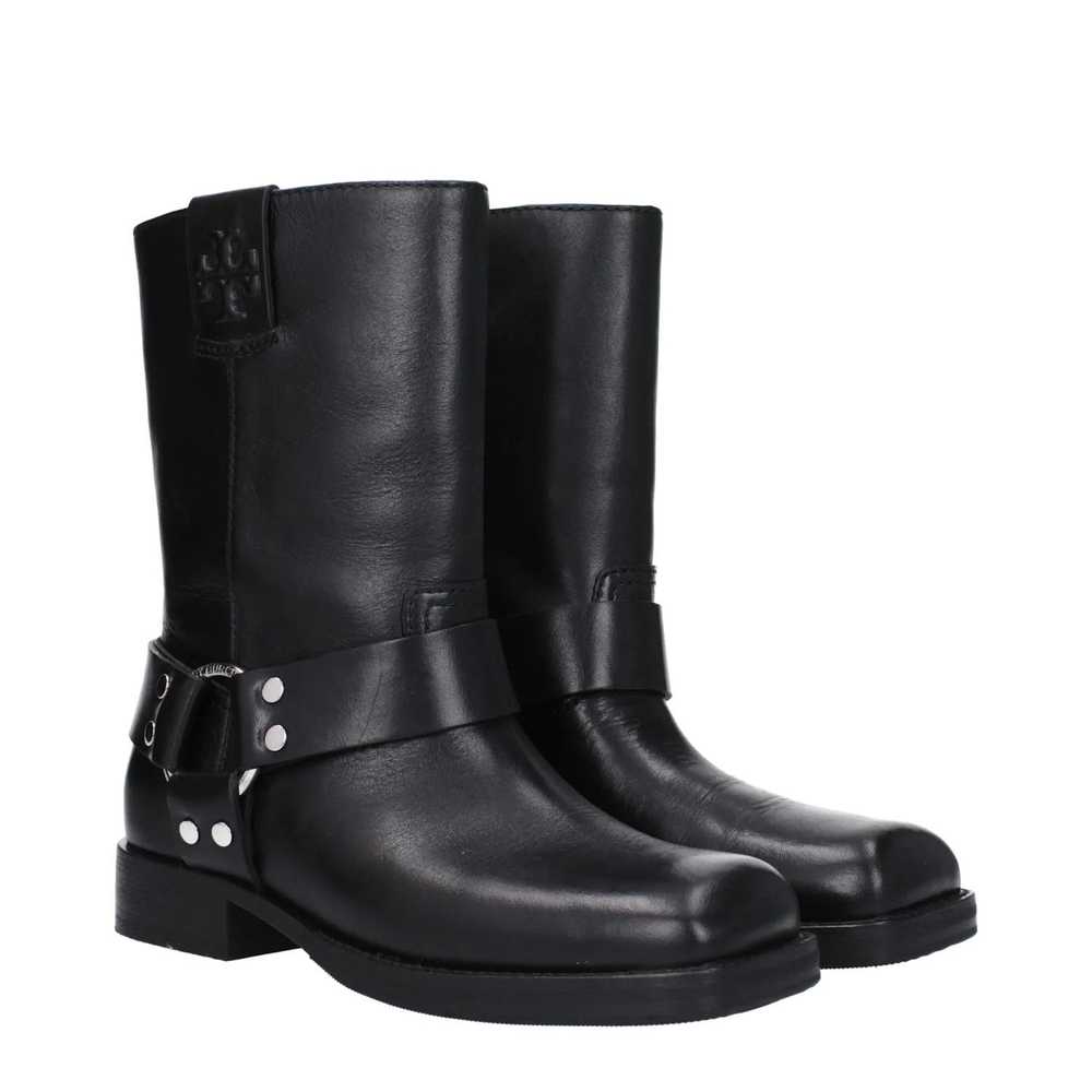 Tory Burch ob1o1e1124 Leather Ankle Boots in Black - image 2