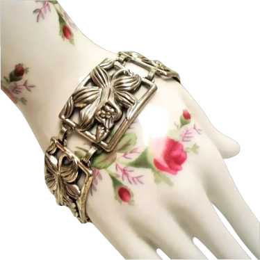 Vintage Danecraft Sterling Flower Bracelet - image 1