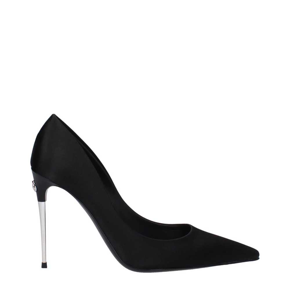 Dolce & Gabbana ob1o1e1124 Satin Pumps in Black - image 1