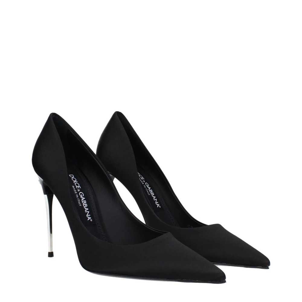 Dolce & Gabbana ob1o1e1124 Satin Pumps in Black - image 2