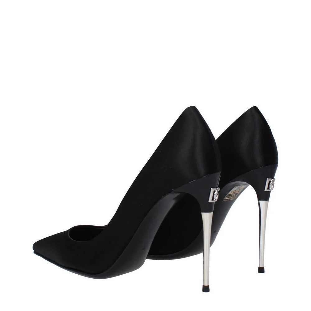 Dolce & Gabbana ob1o1e1124 Satin Pumps in Black - image 4