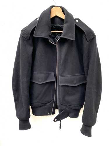 Sandro Black Wool Bomber Jacket