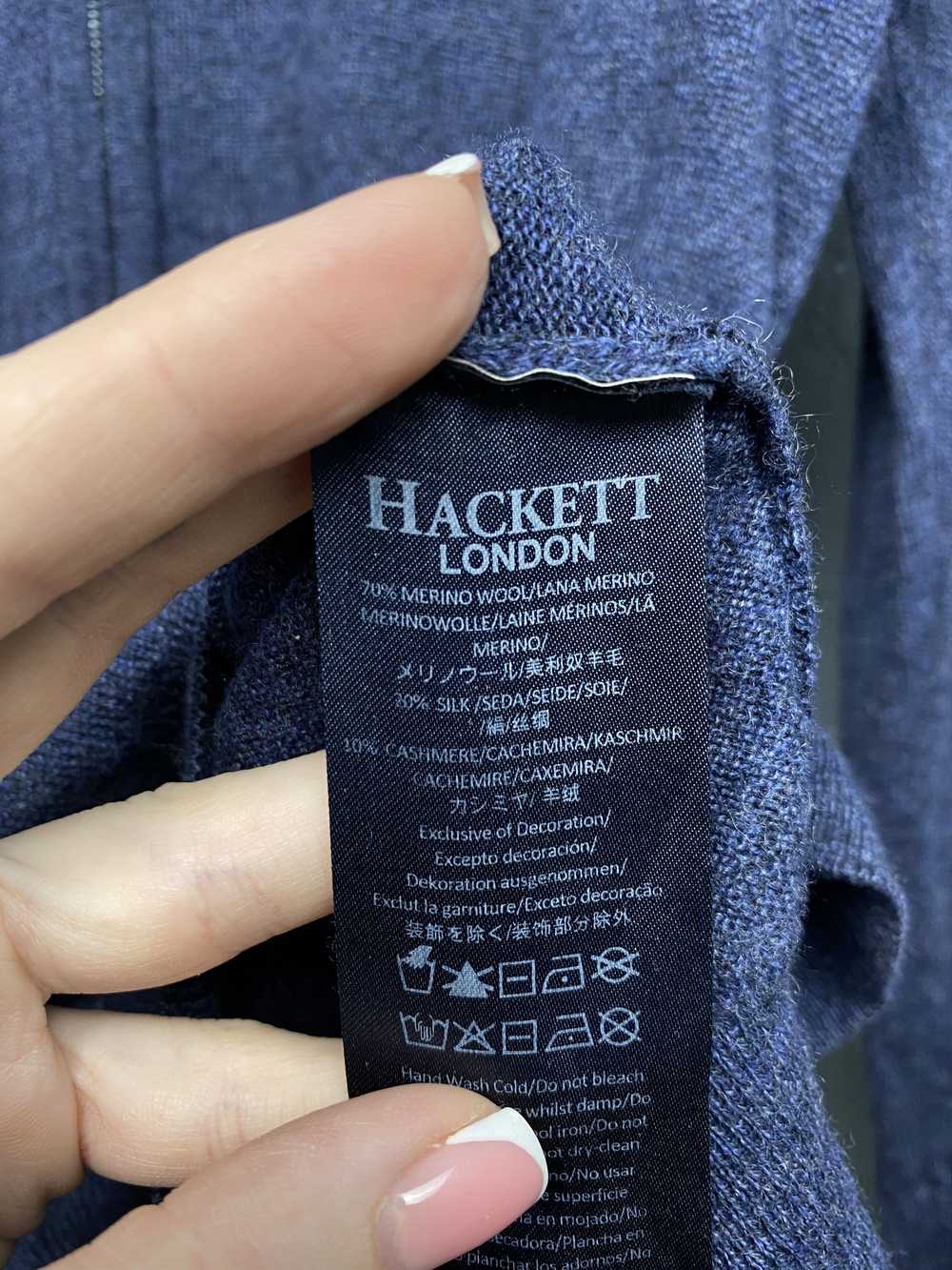 Hackett × Luxury Hackett Vintage Mens Merino Wool… - image 4