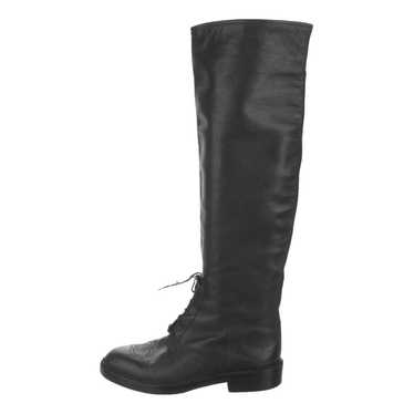 Chanel Leather riding boots