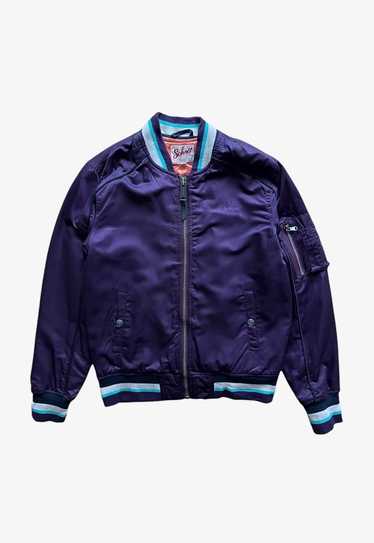 Vintage 90s Women's Schott Purple Bomber Jacket - image 1