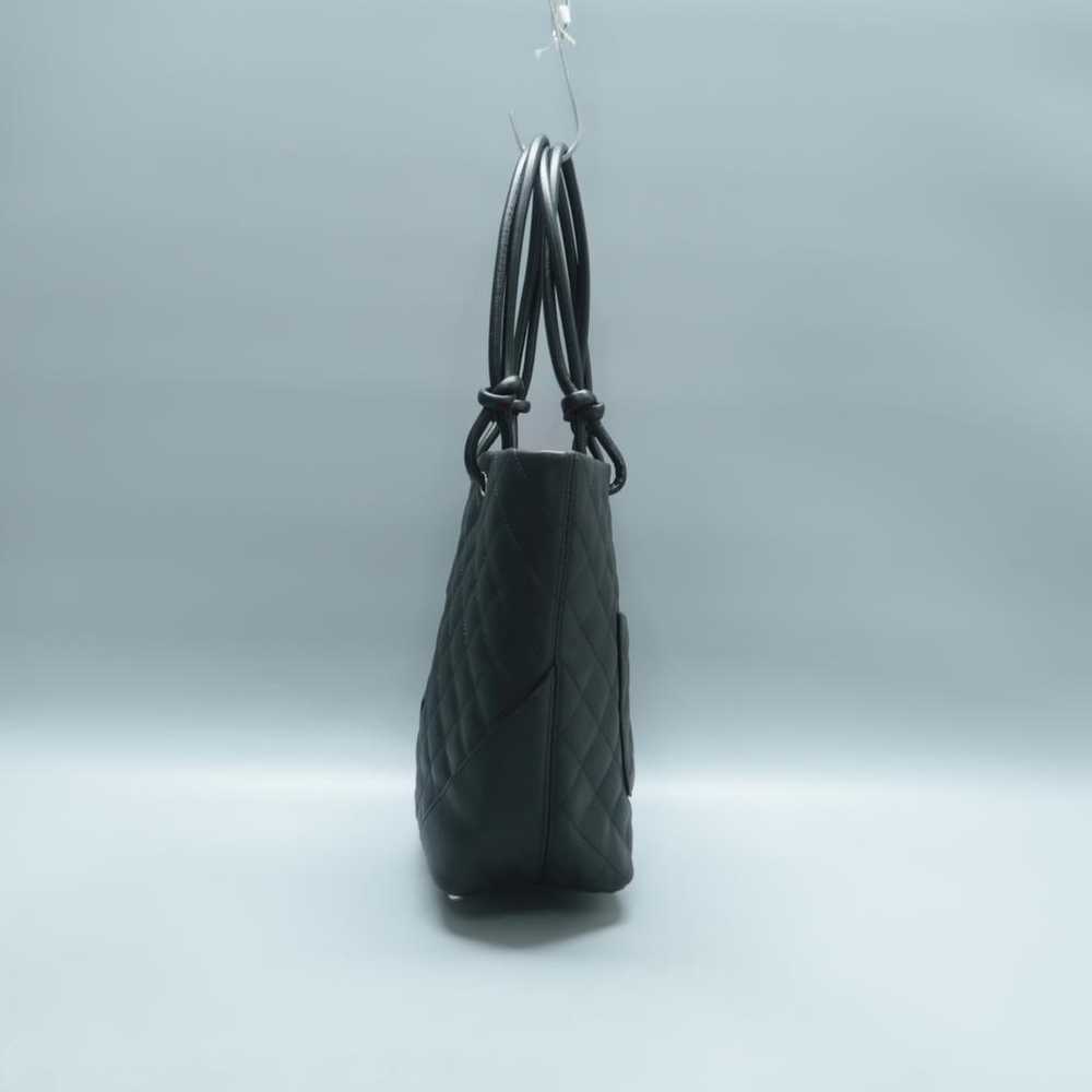 Chanel Cambon leather handbag - image 3