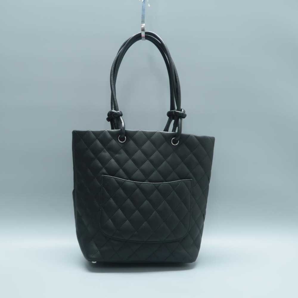 Chanel Cambon leather handbag - image 4