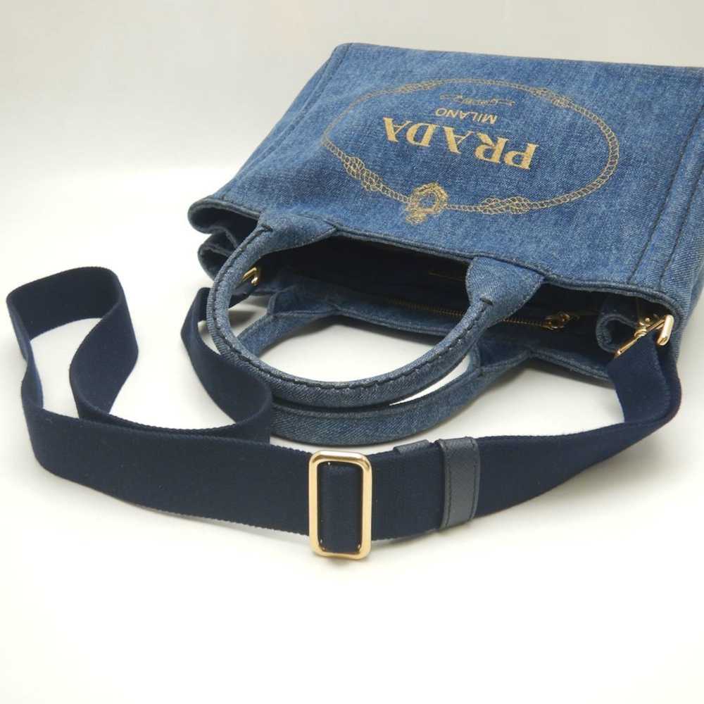 Prada Prada Canapa 1BG439 Tote Bag Denim BLEU 252… - image 6