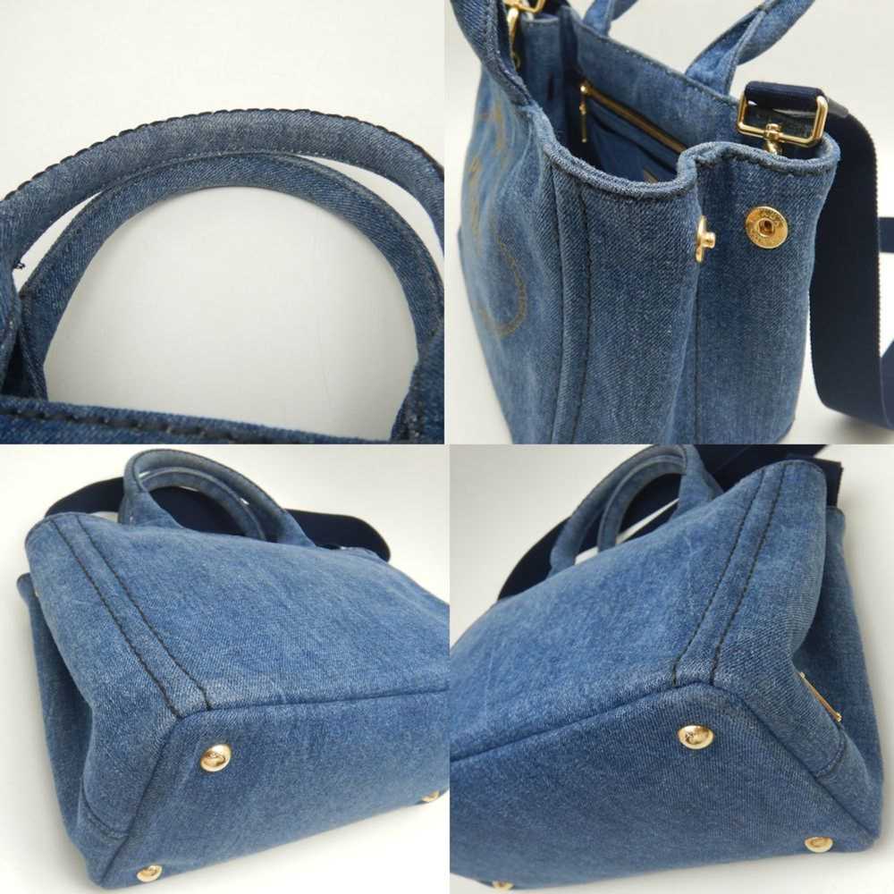 Prada Prada Canapa 1BG439 Tote Bag Denim BLEU 252… - image 7